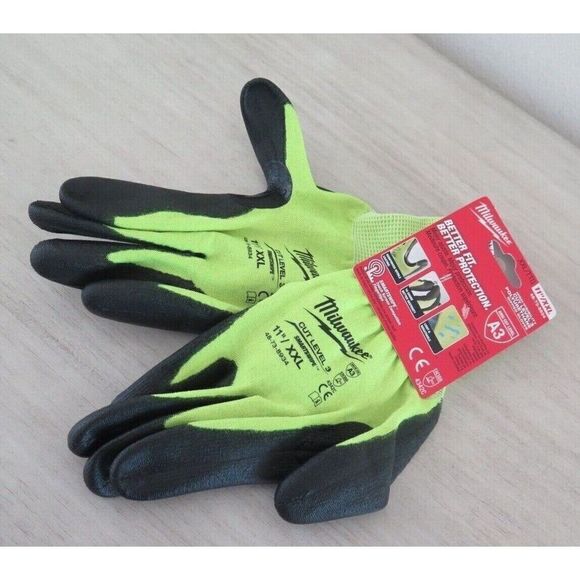 Milwaukee 48-73-8934, 11"/2XL Nitrile Level 3 Cut Resistant Poly Dipped Gloves - Picture 1 of 4